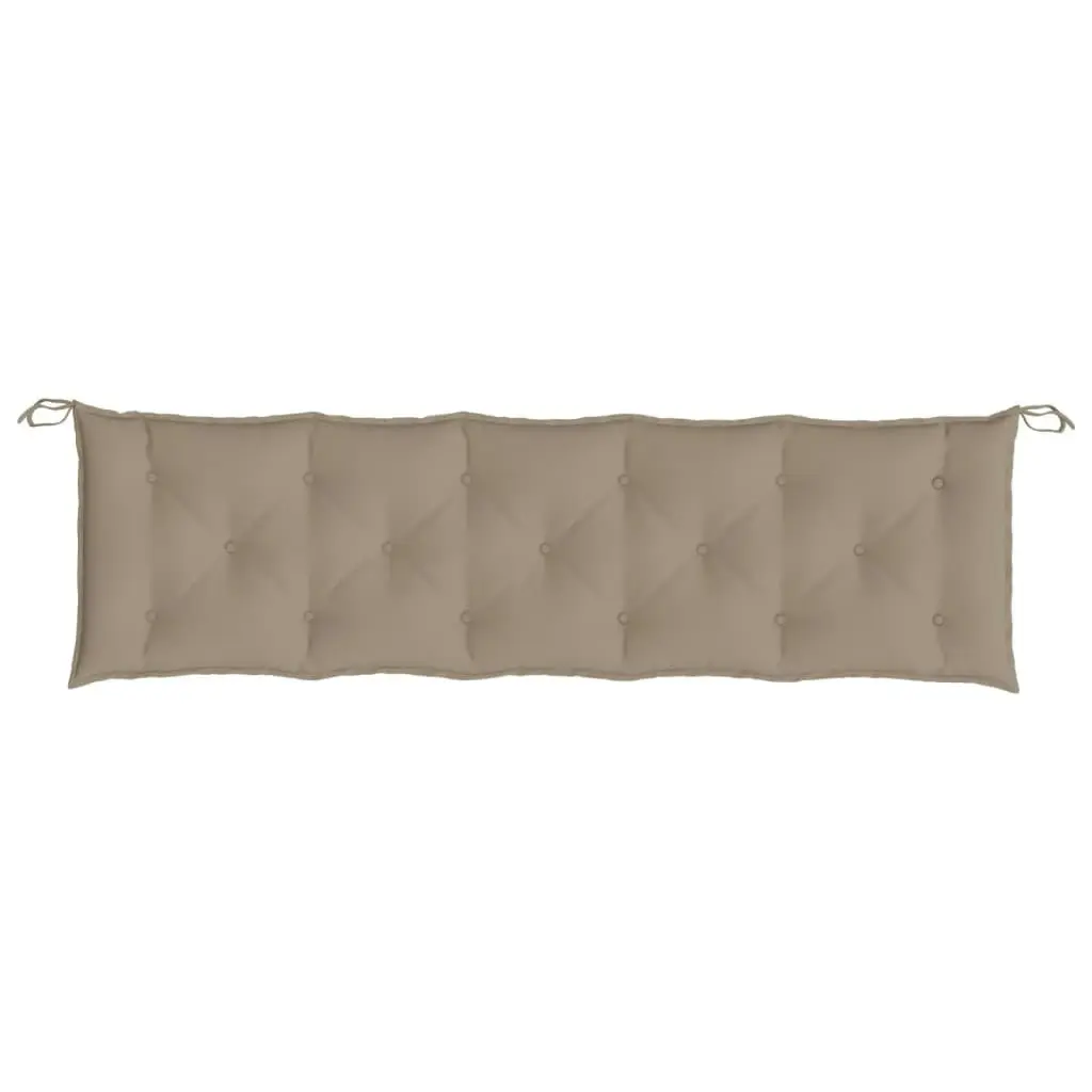 Garden Bench Cushion Taupe 180x50x7 cm Oxford Fabric 361629