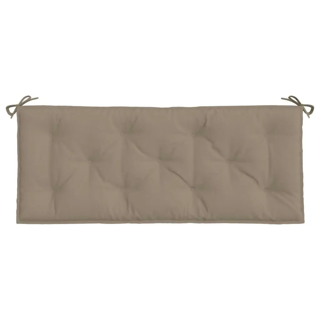 Garden Bench Cushions 2 pcs Taupe 120x50x7 cm Oxford Fabric 361686