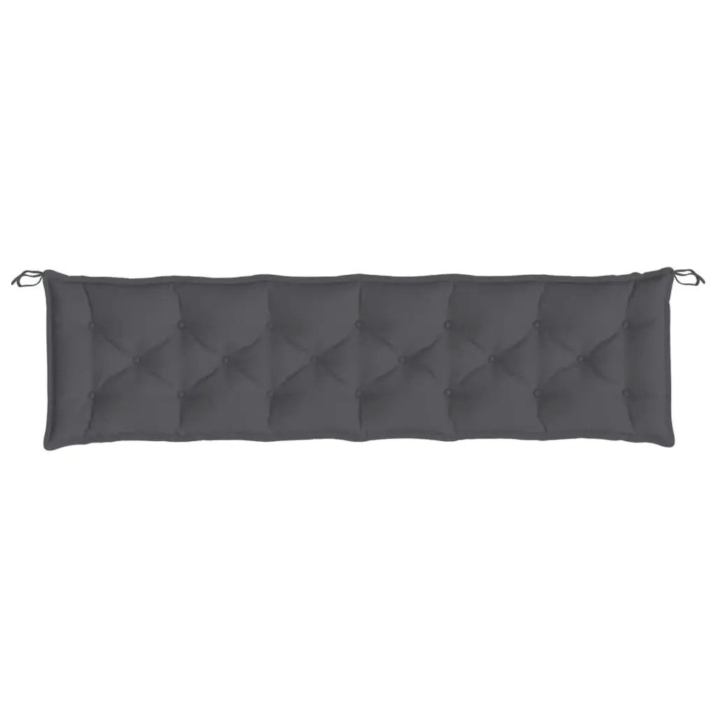 Garden Bench Cushions 2pcs Anthracite 200x50x7cm Oxford Fabric 361735