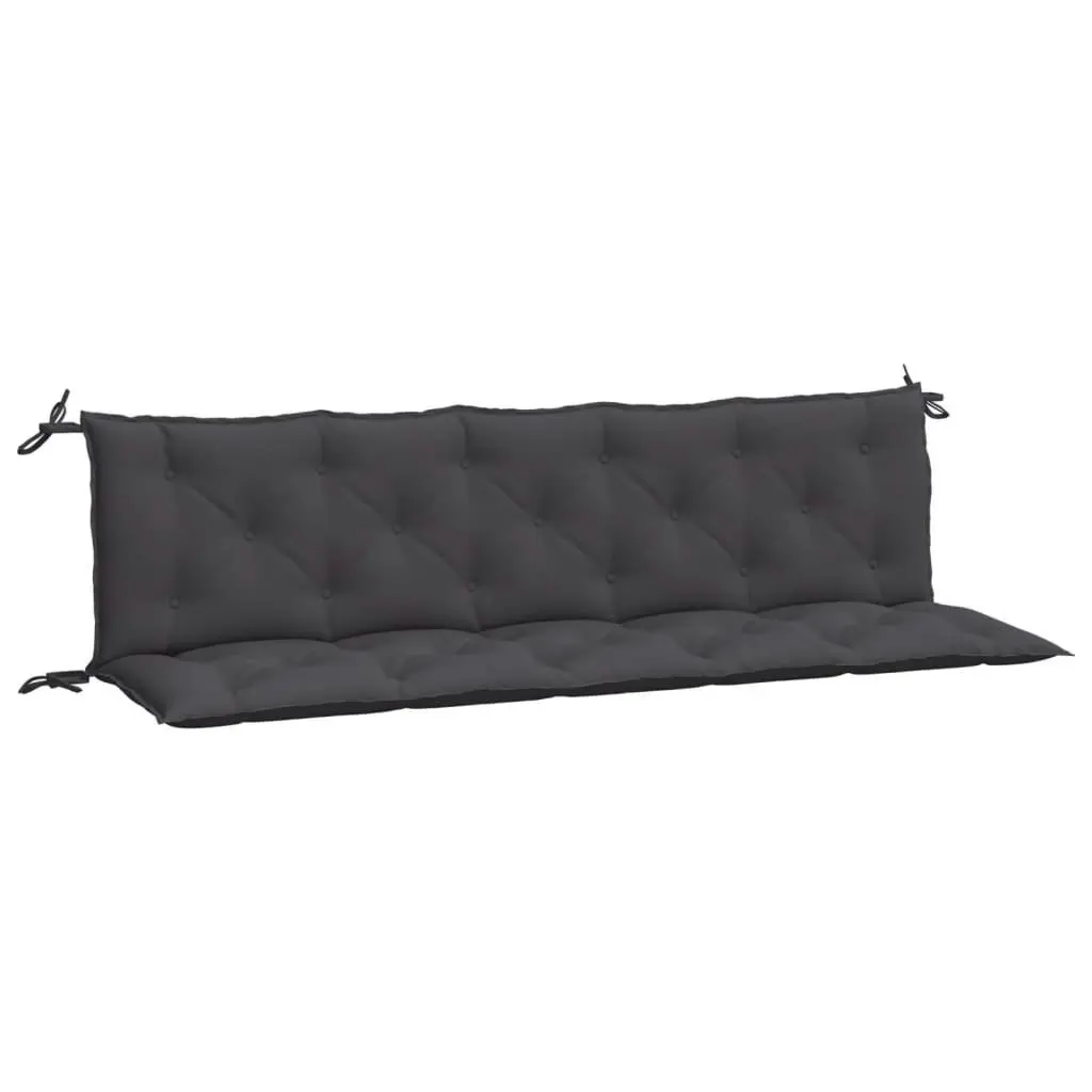 Garden Bench Cushions 2pcs Anthracite 180x50x7cm Oxford Fabric 361716