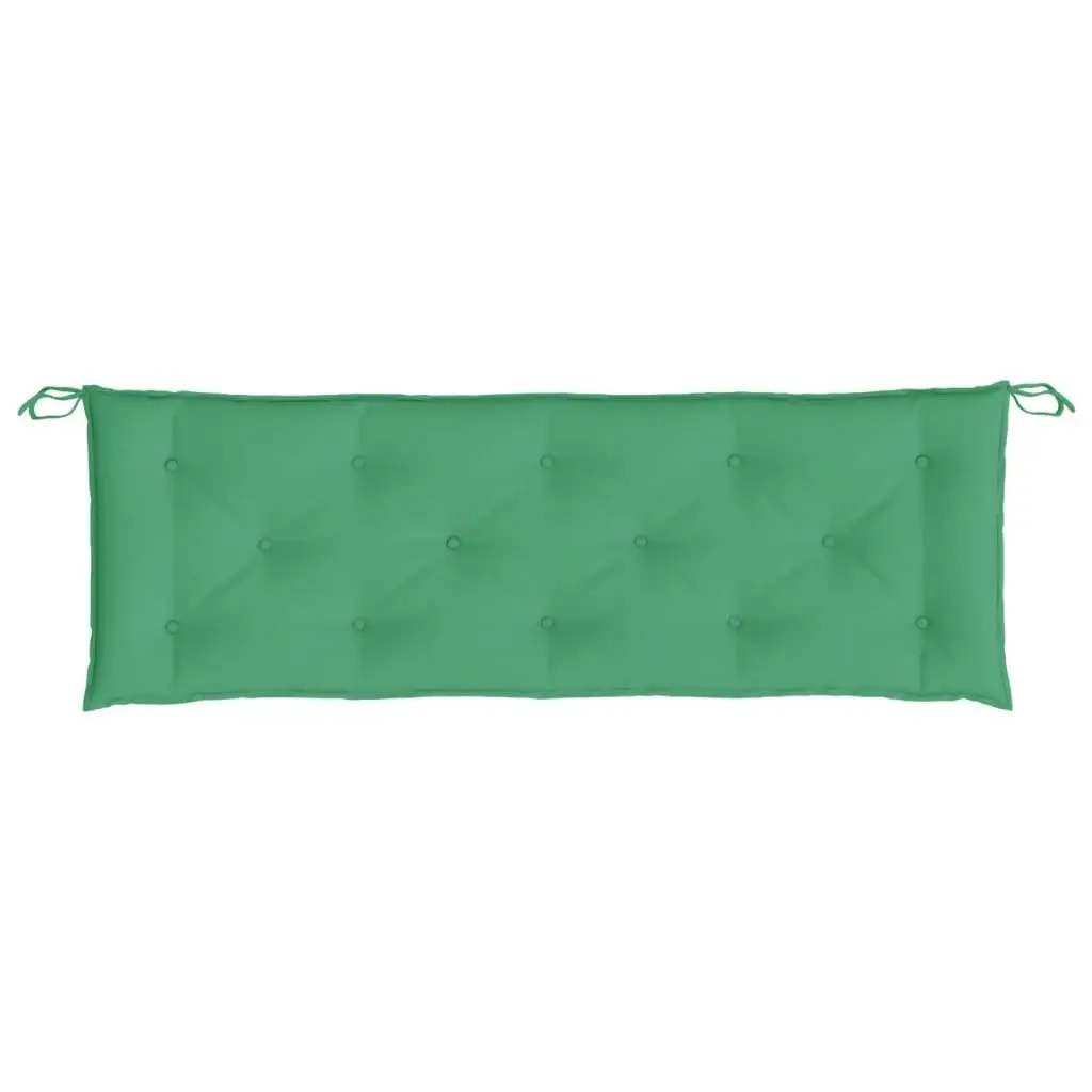 Garden Bench Cushions 2pcs Green 150x50x7cm Oxford Fabric 361702