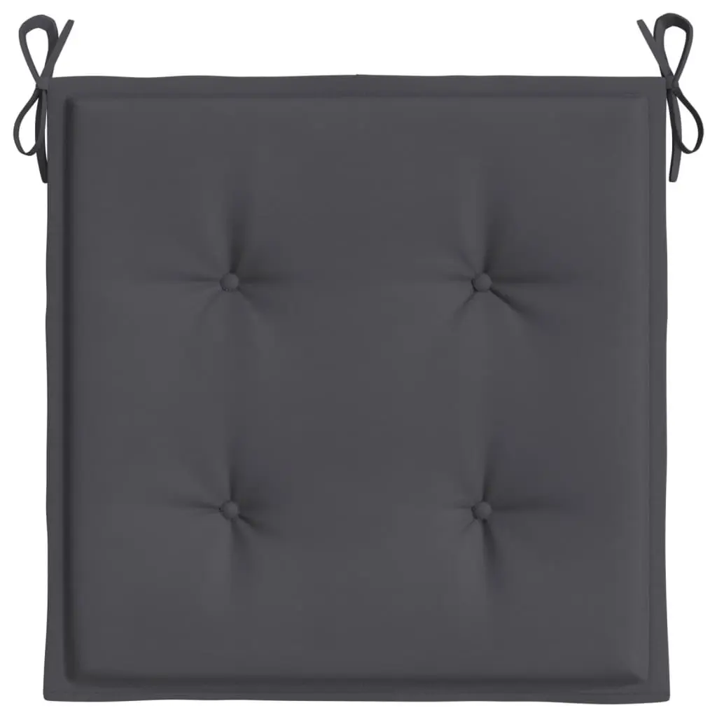 Garden Chair Cushions 2 pcs Anthracite 40x40x3 cm Oxford Fabric 314002