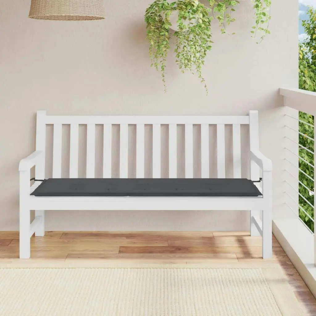 Garden Bench Cushion Anthracite 150x50x3 cm Oxford Fabric 43191