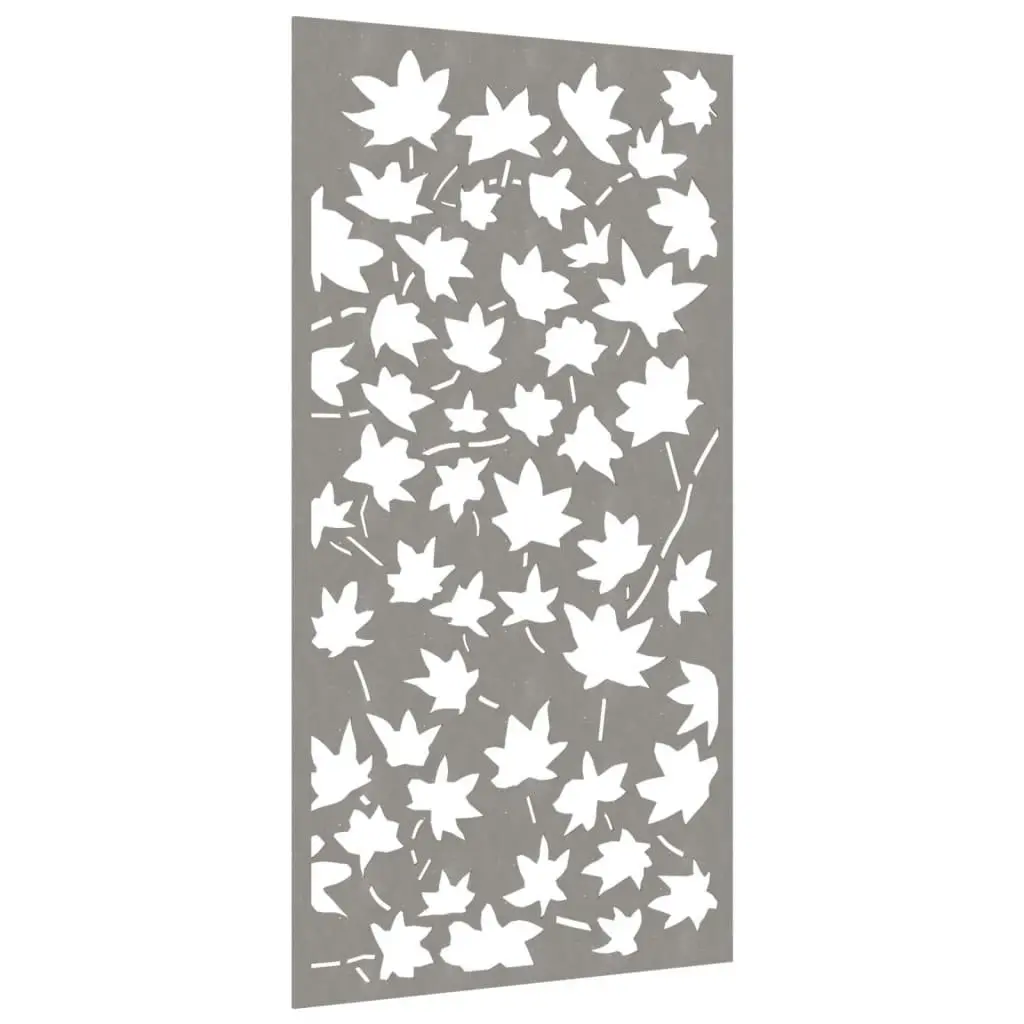 Garden Wall Decoration 105x55 cm Corten Steel Maple Leaf Design 824479