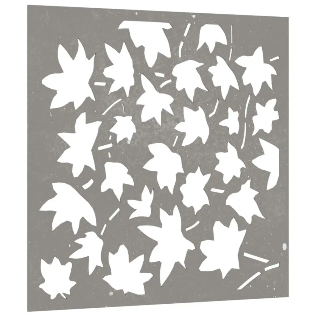 Garden Wall Decoration 55x55 cm Corten Steel Maple Leaf Design 824480