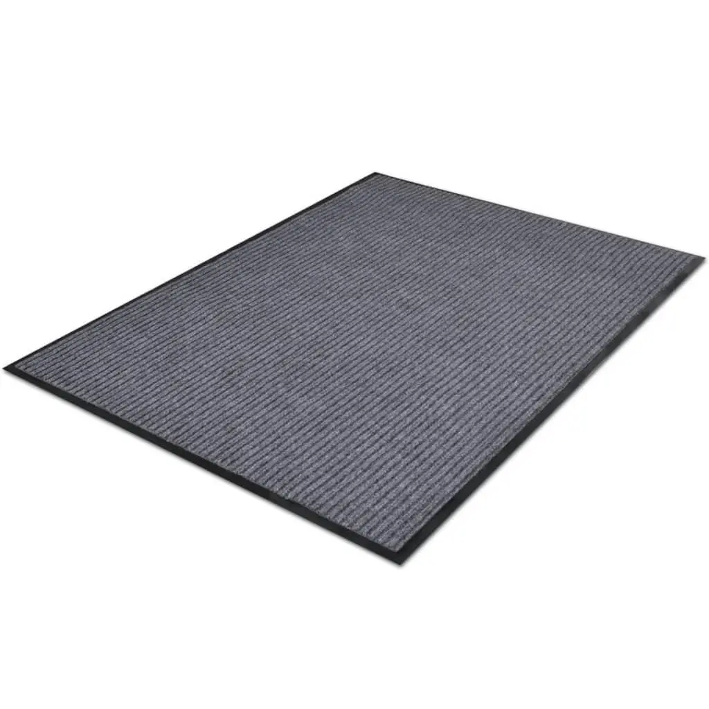 Grey PVC Door Mat 120 x 180 cm 241277