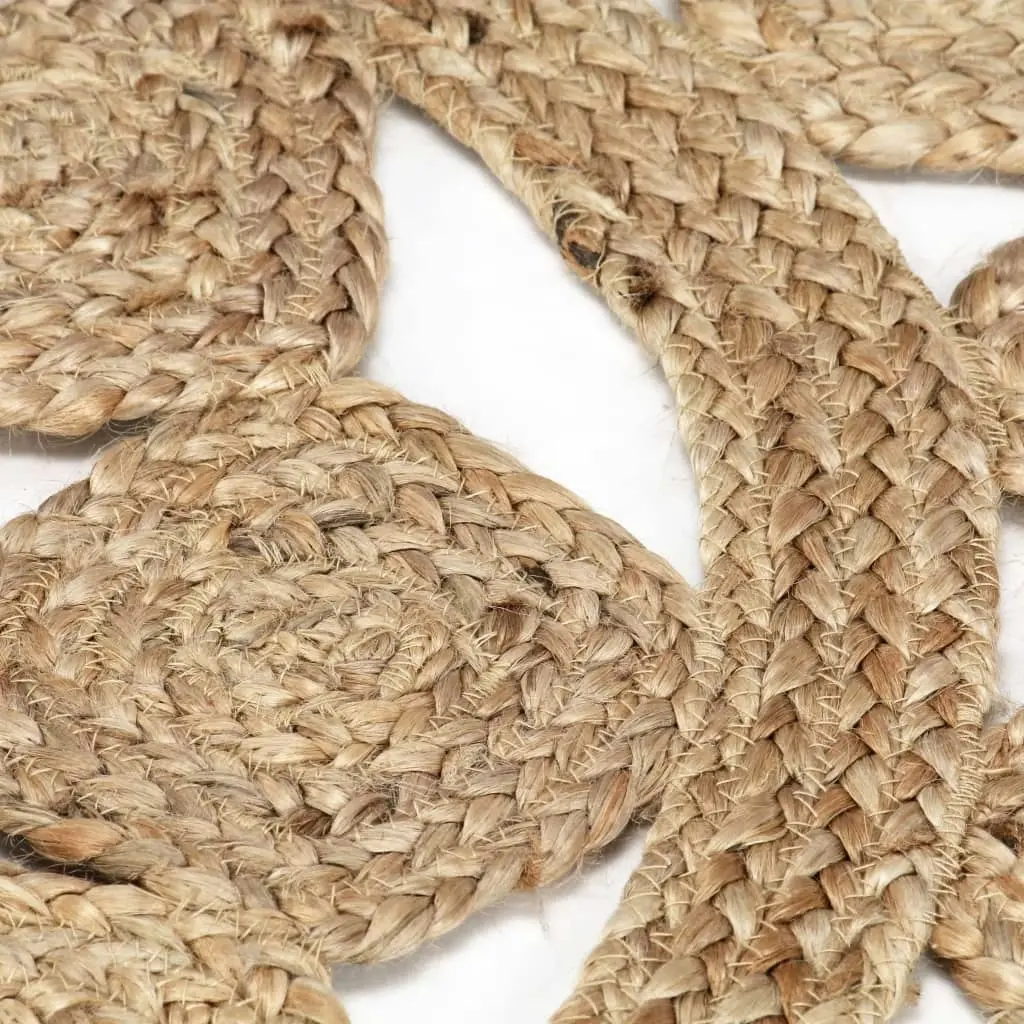 Handmade Rug Braided Jute 120 cm 133711