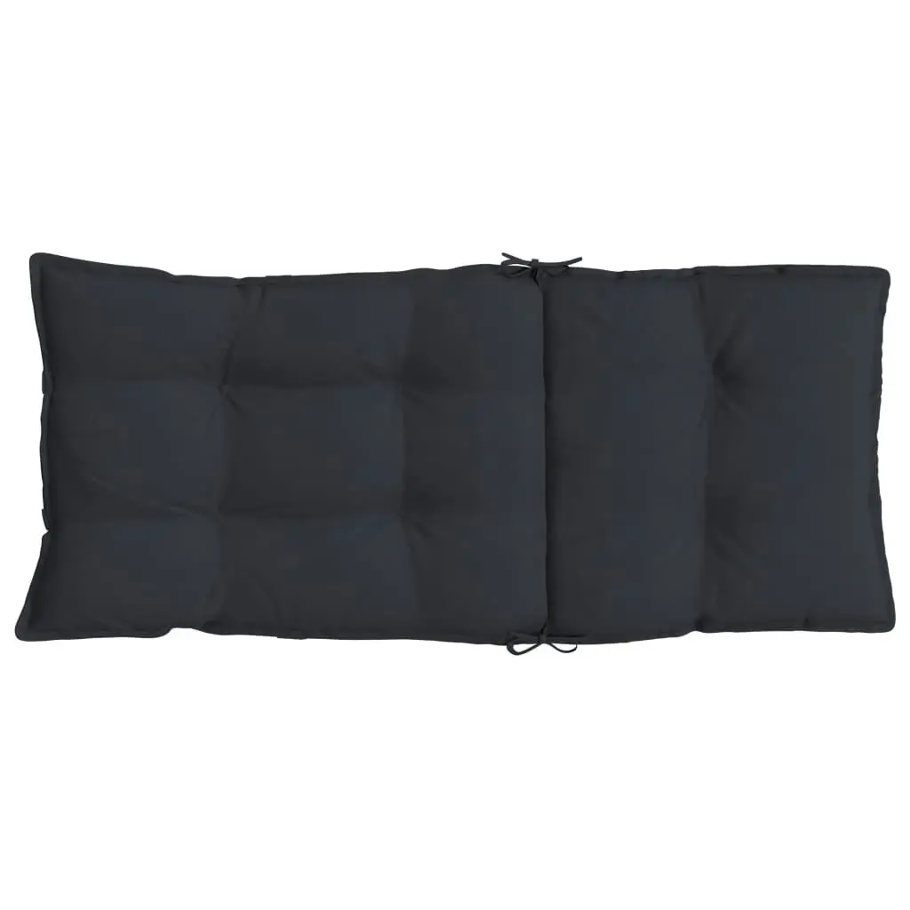 Highback Chair Cushions 6 pcs Black Oxford Fabric 377625