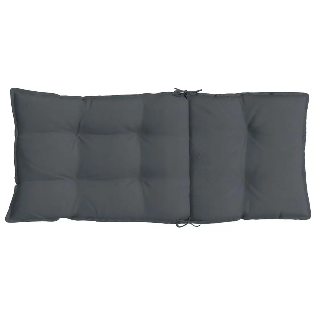 Highback Chair Cushions 6 pcs Anthracite Oxford Fabric 377604