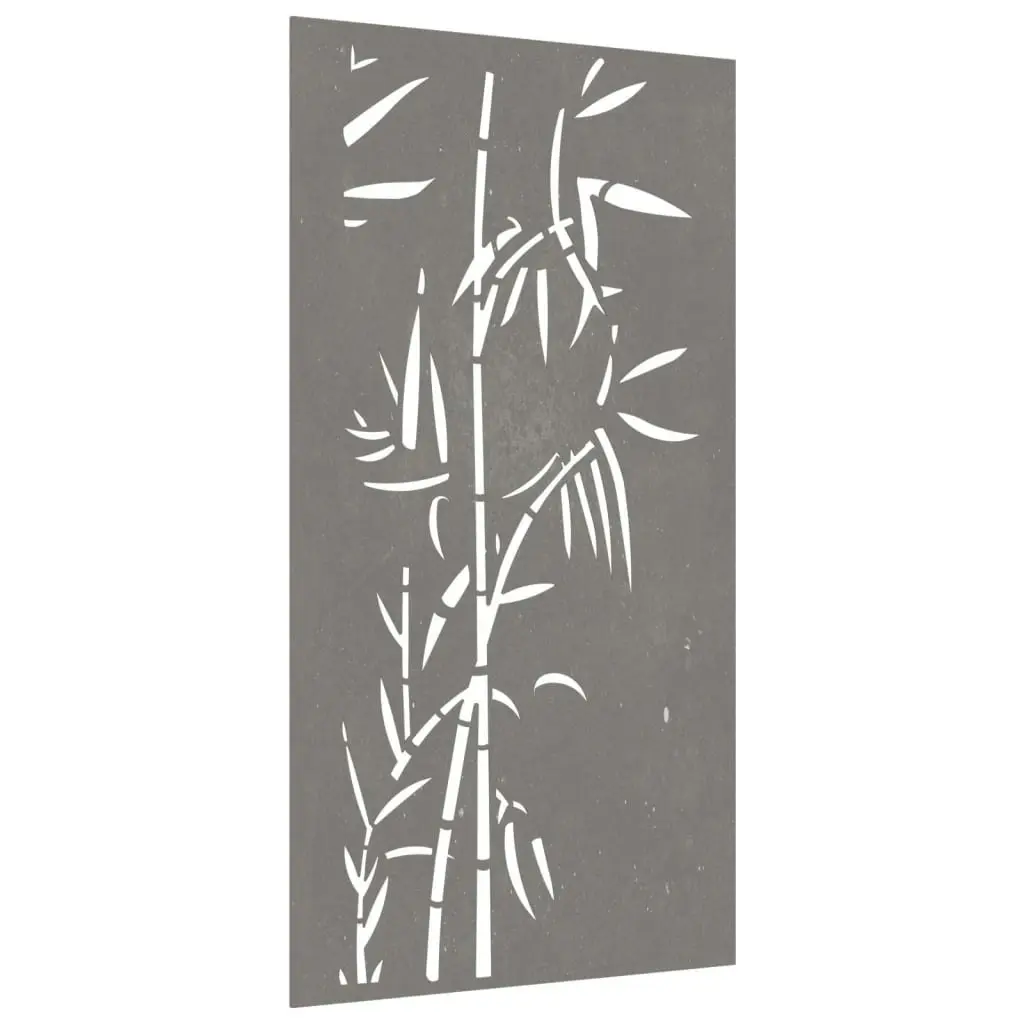 Garden Wall Decoration 105x55 cm Corten Steel Bamboo Design 824506