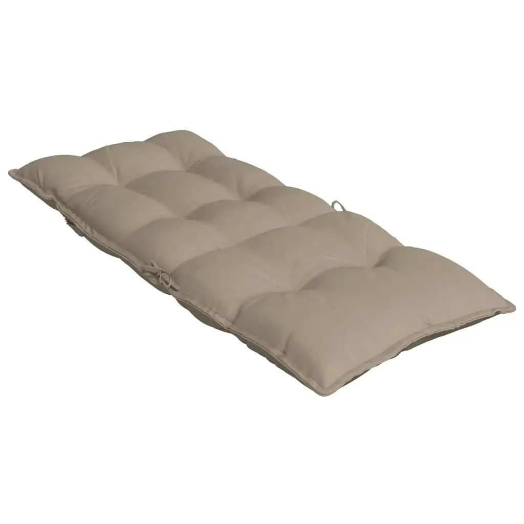 Highback Chair Cushions 6 pcs Taupe Oxford Fabric 377628