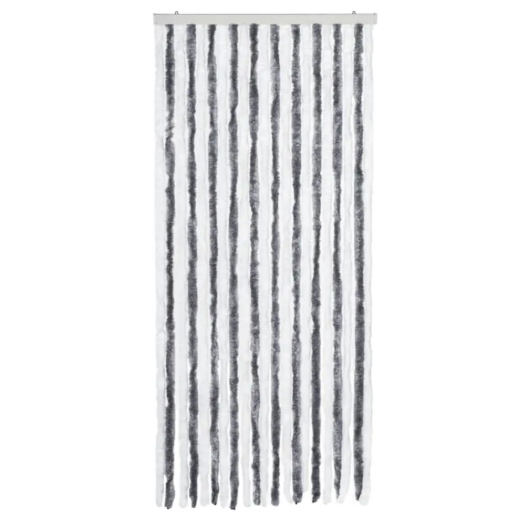 Insect Curtain Grey and White 90x220 cm Chenille 241224