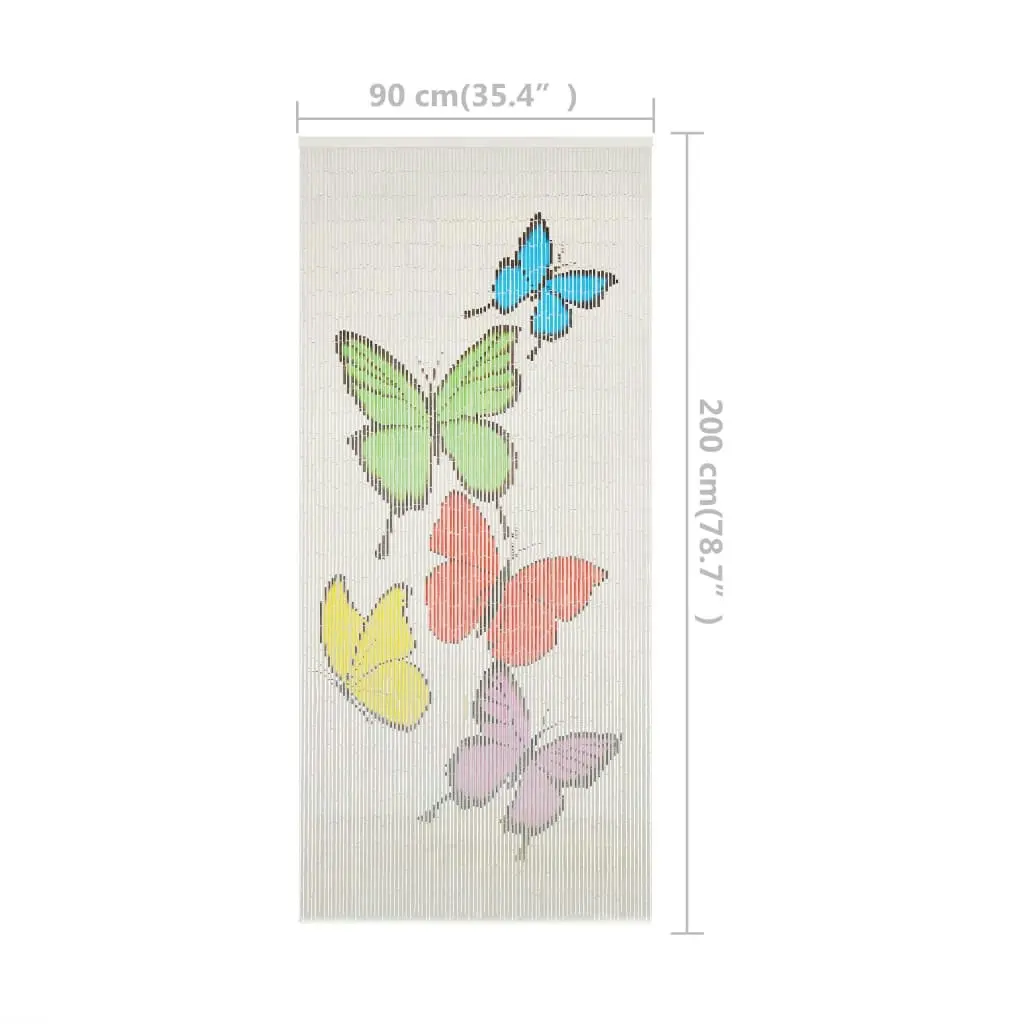 Insect Door Curtain Bamboo 90x200 cm 45738