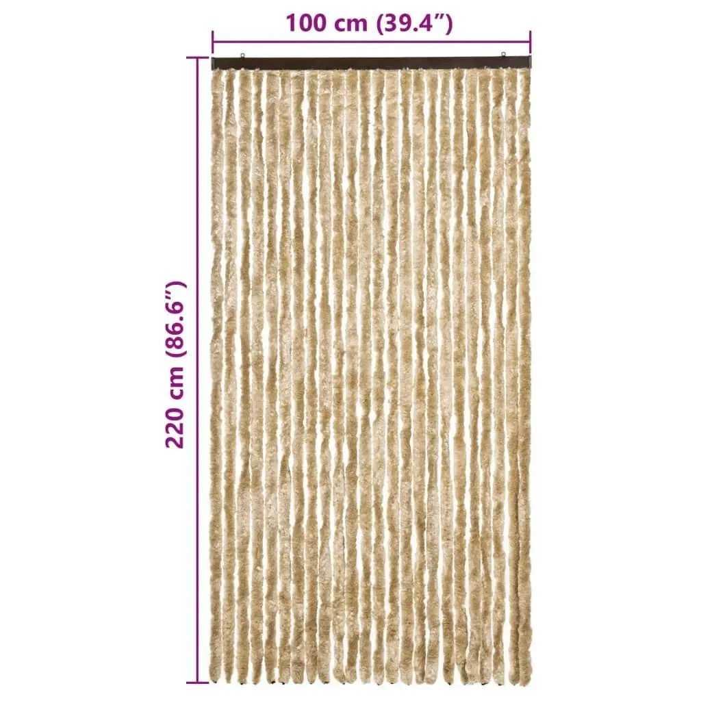 Insect Curtain Beige 100x220 cm Chenille 284284