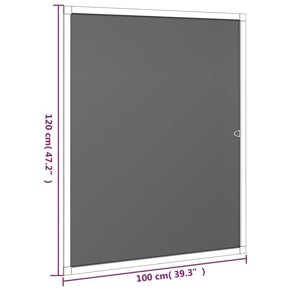 Insect Screen for Windows White 100x120 cm 153832