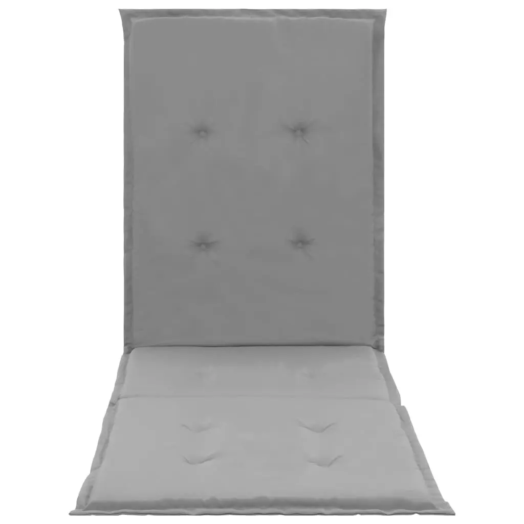 Lounge Chair Cushion Grey 180x55x3 cm 47571