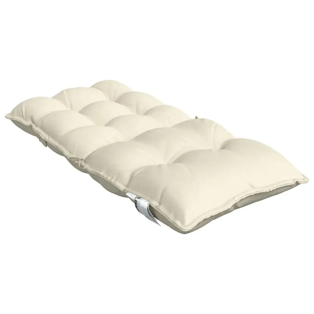 Lowback Chair Cushions 6 pcs Cream Oxford Fabric 377679