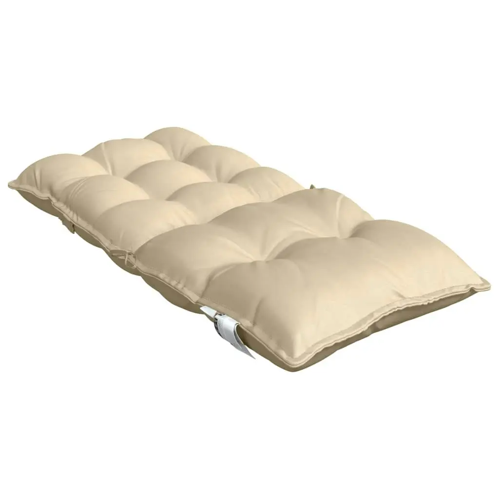 Lowback Chair Cushions 4 pcs Beige Oxford Fabric 377681