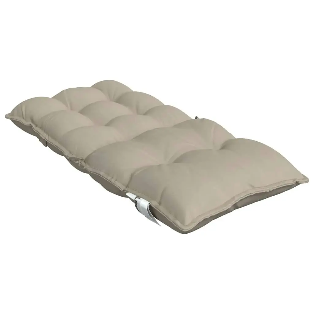 Lowback Chair Cushions 4 pcs Taupe Oxford Fabric 377696