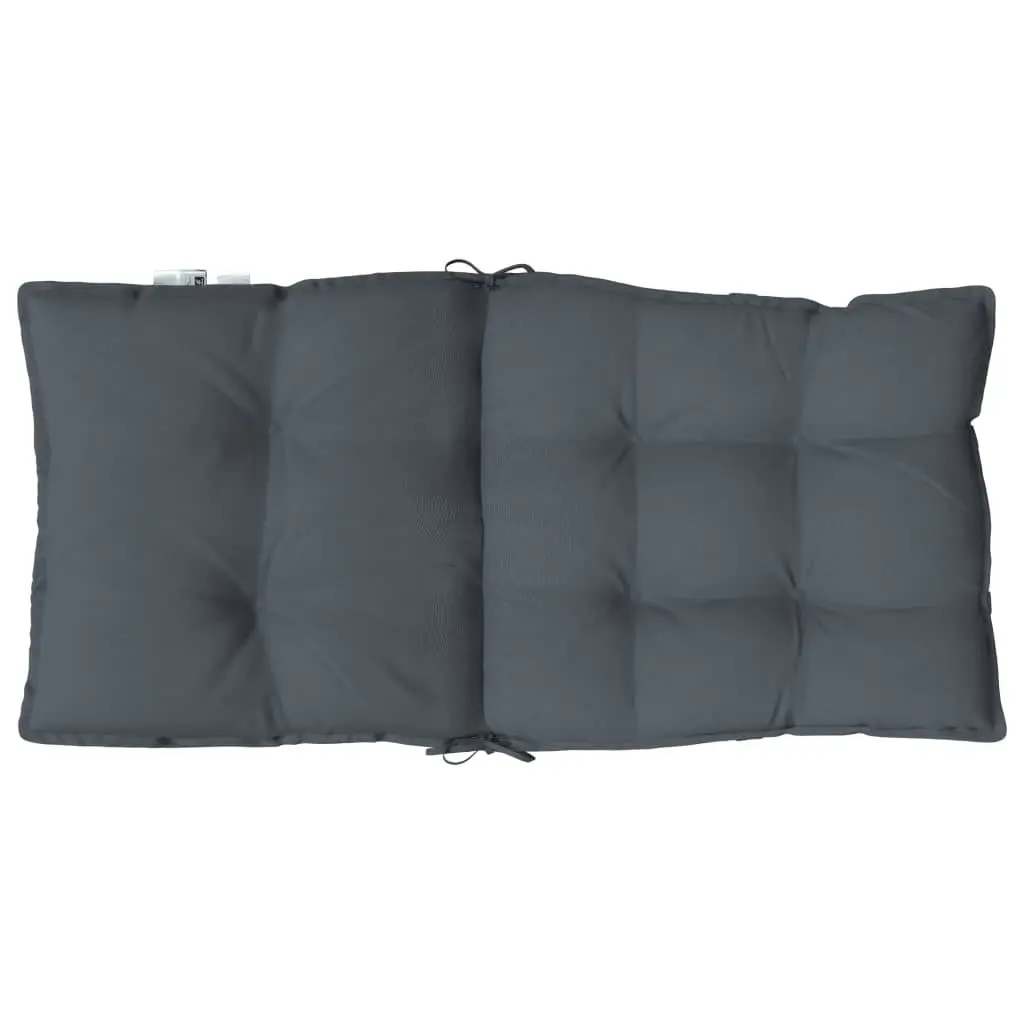 Lowback Chair Cushions 2 pcs Anthracite Oxford Fabric 377671