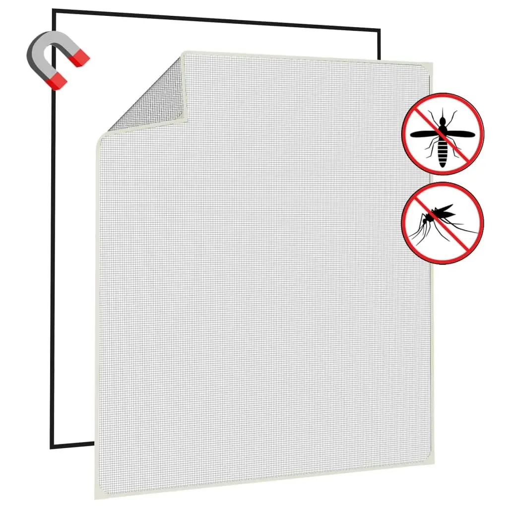 Magnetic Insect Screen for Windows White 120x140 cm 153853