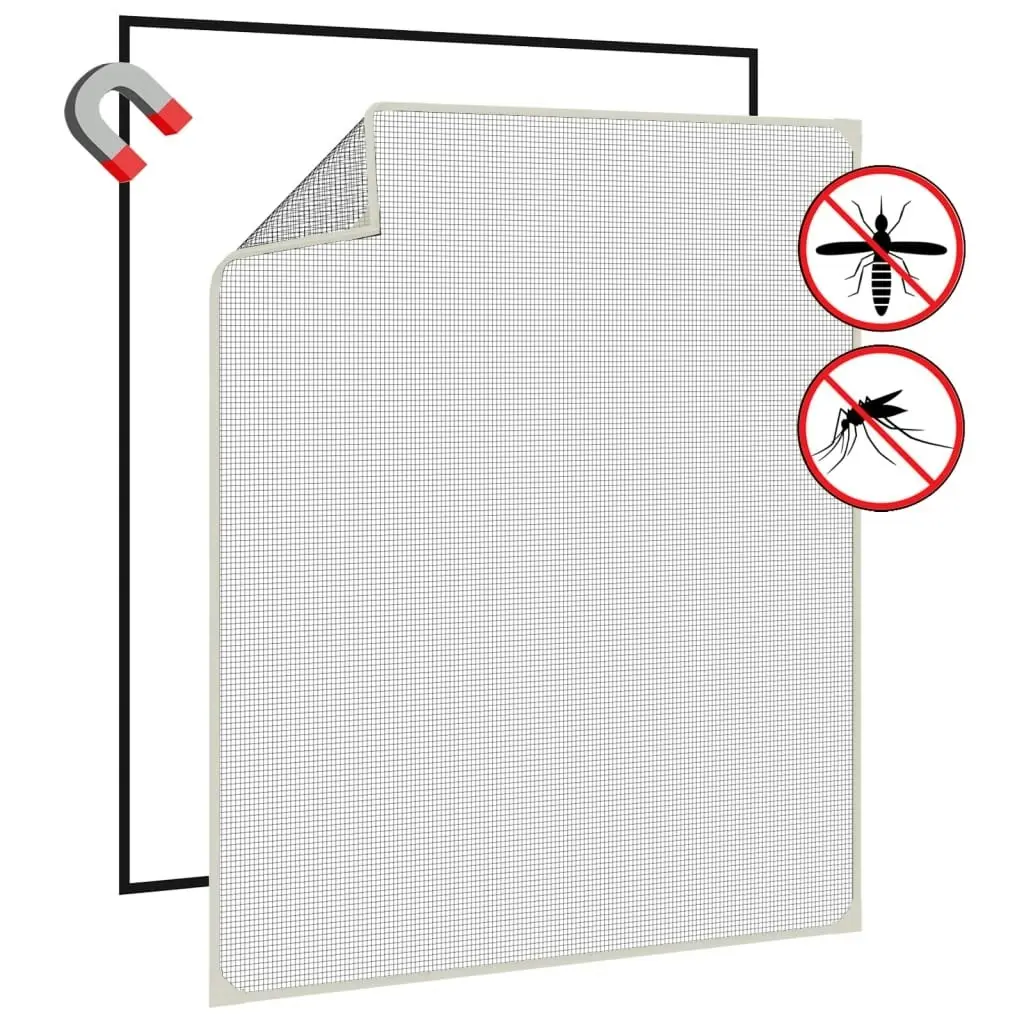 Magnetic Insect Screen for Windows White 100x120 cm 153851