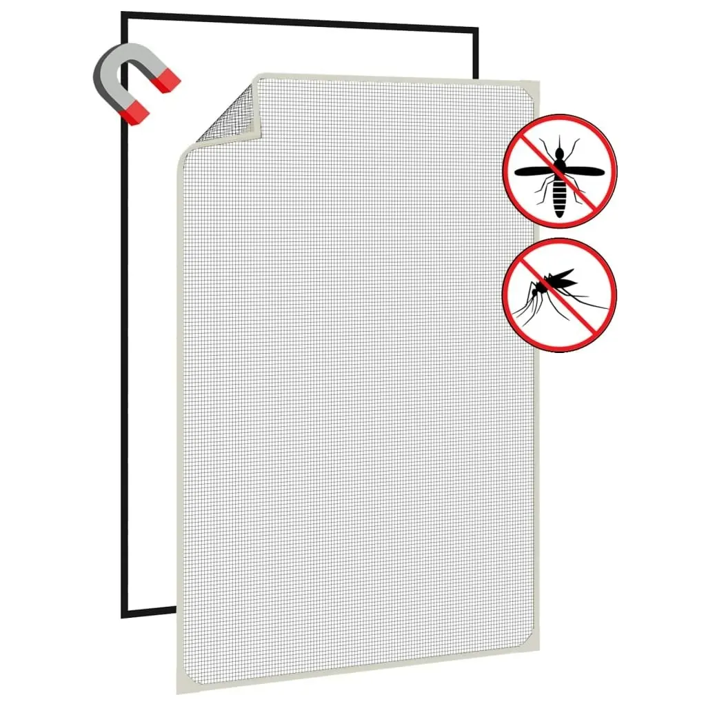 Magnetic Insect Screen for Windows White 80x120 cm 153849