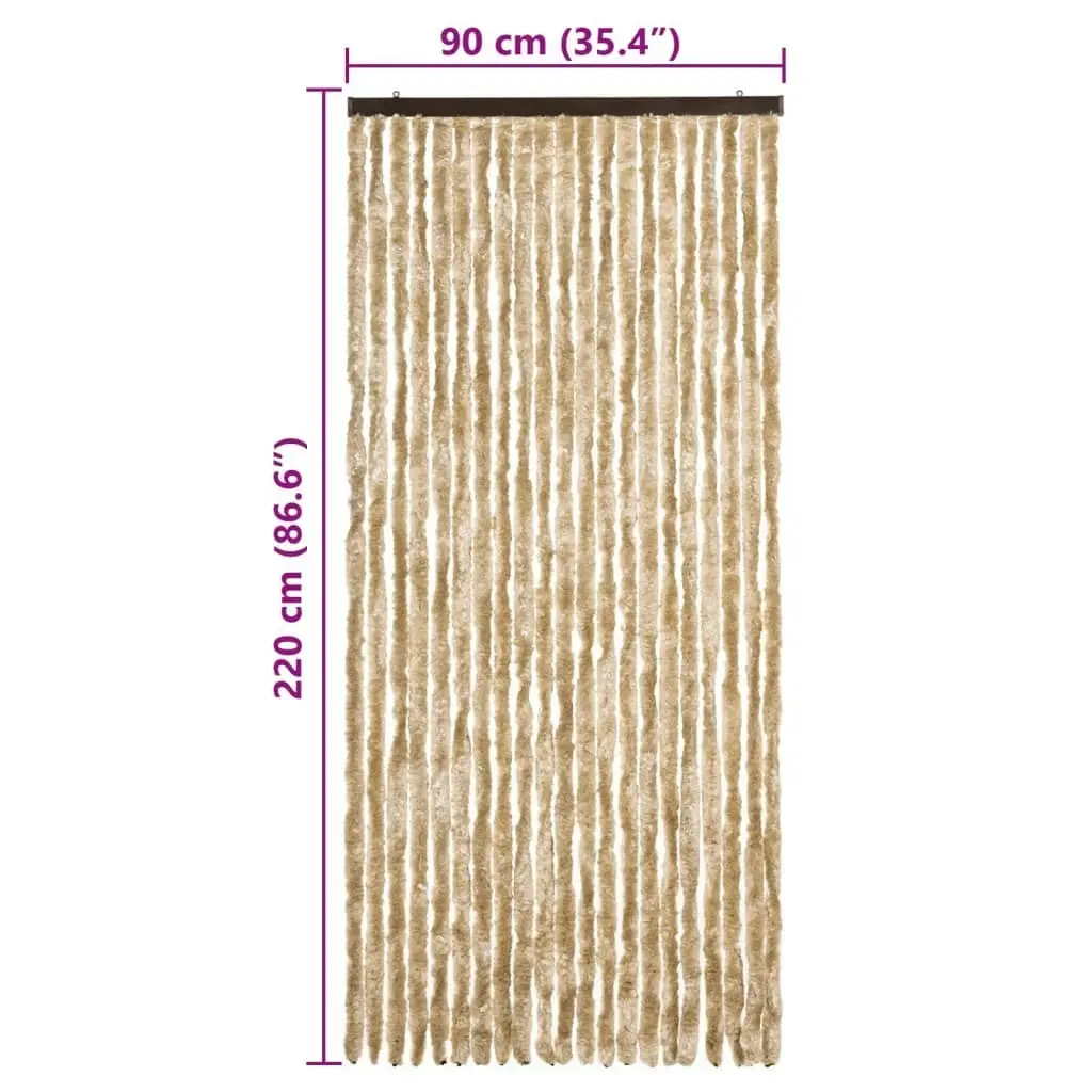 Insect Curtain Beige 90x220 cm Chenille 284283