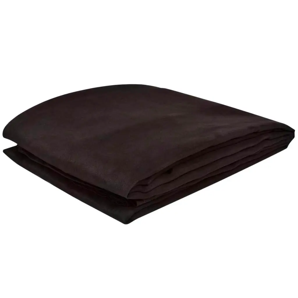 Micro-suede Couch Slipcover Brown 210 x 280 cm 130893