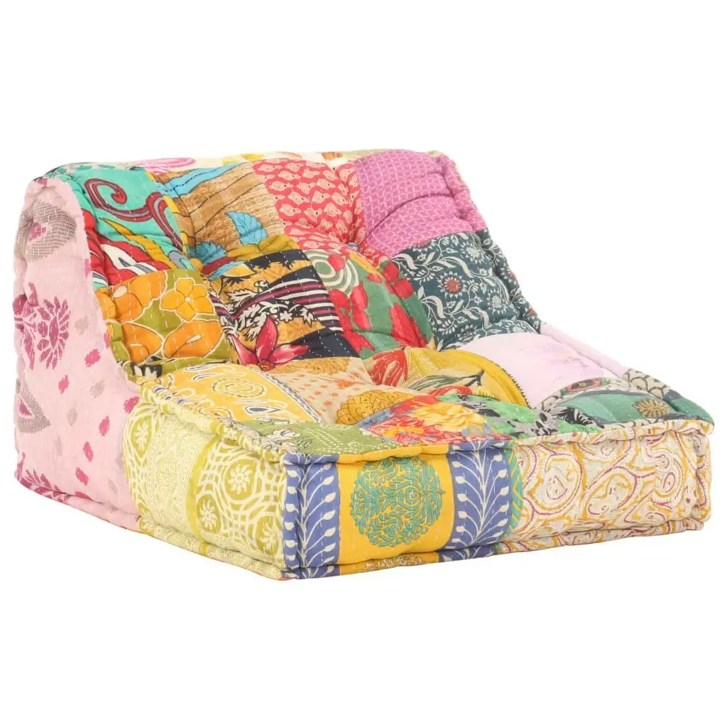 Modular Pouffe Patchwork Fabric 287712