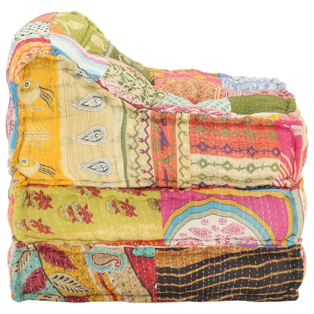 Modular Pouffe Patchwork Fabric 287712