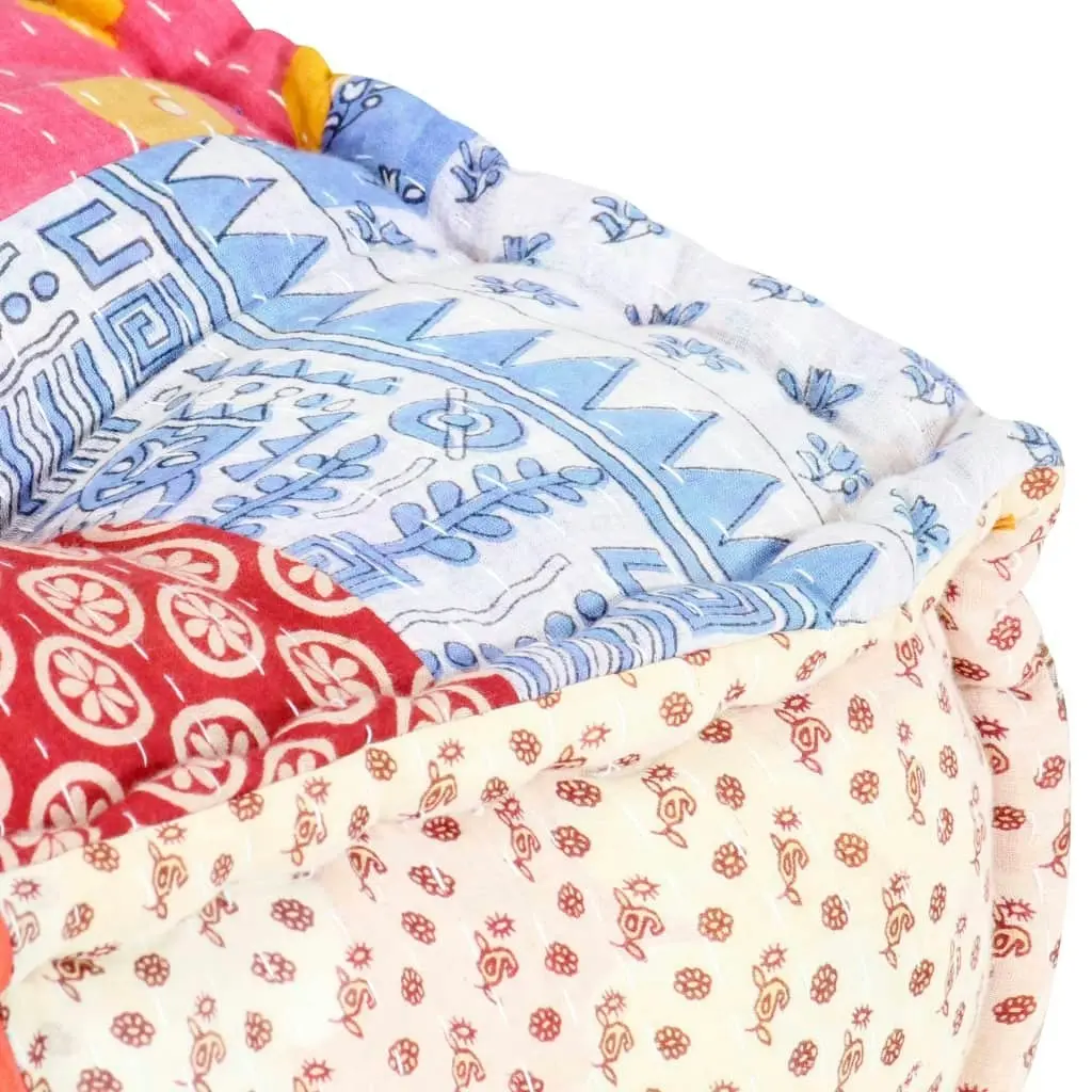 Modular Pouffe Patchwork Fabric 287712