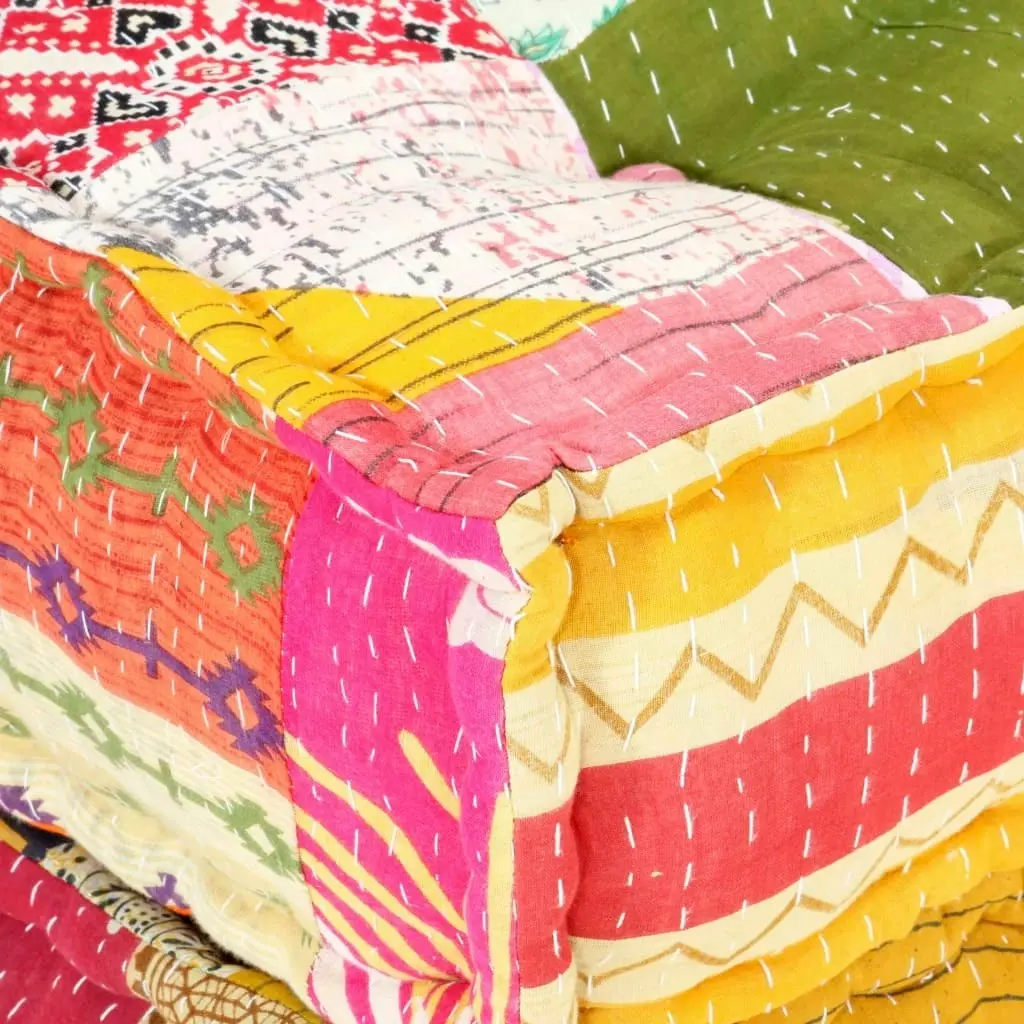 Modular Pouffe Patchwork Fabric 287712