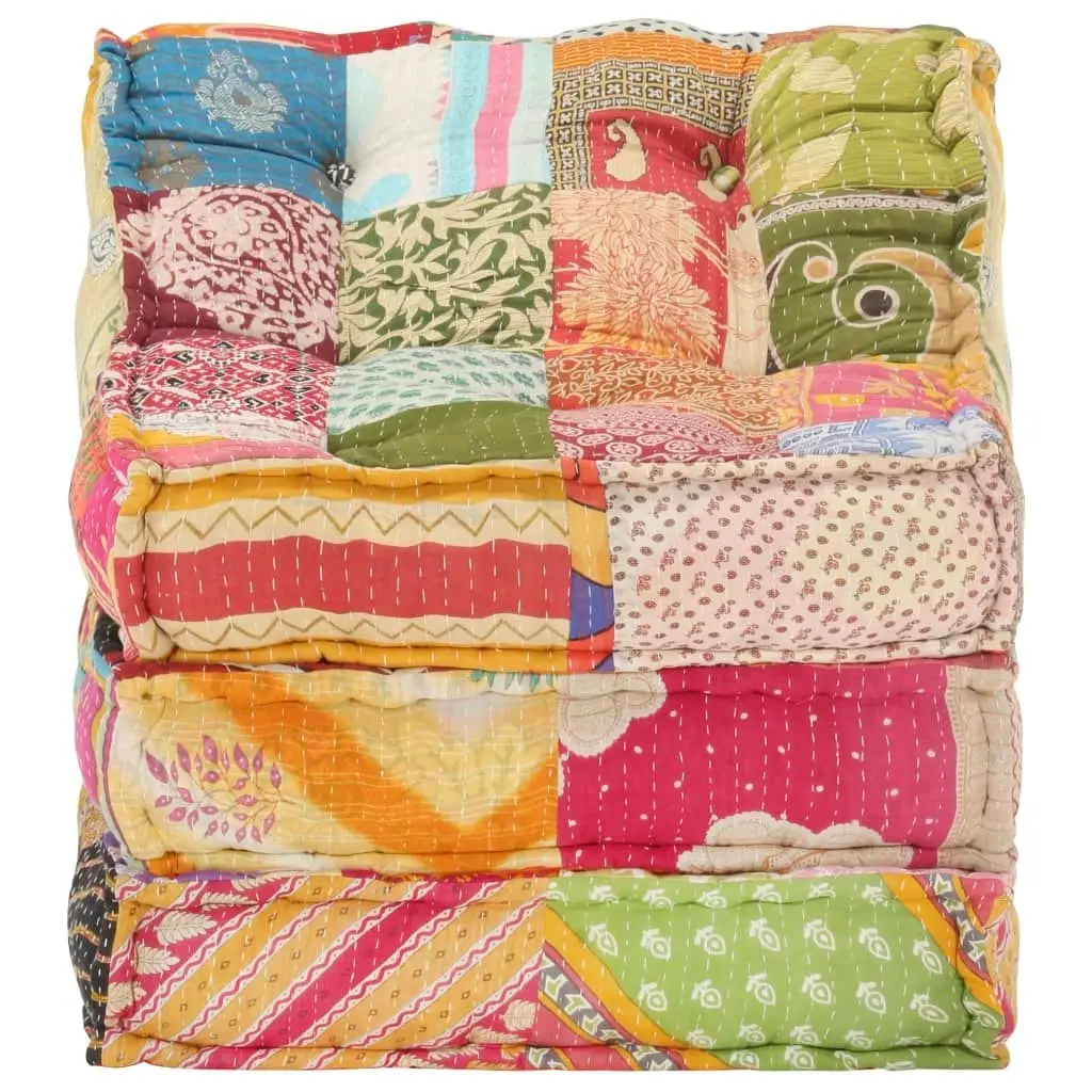 Modular Pouffe Patchwork Fabric 287712