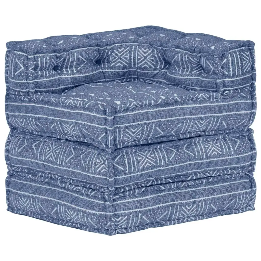 Modular Pouffe Indigo Fabric 287701