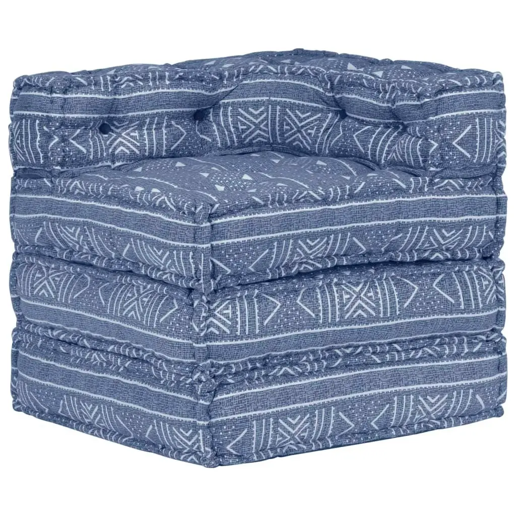 Modular Pouffe Indigo Fabric 287701