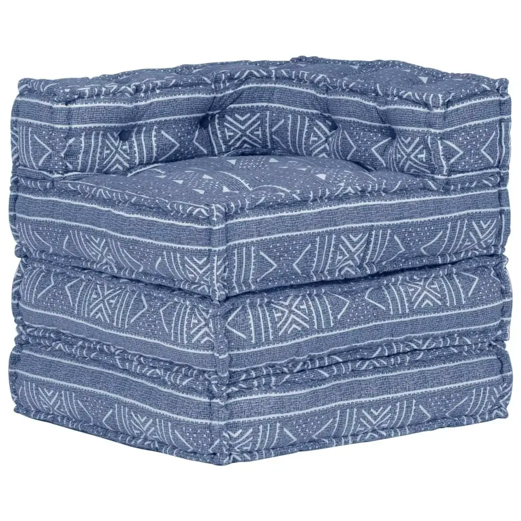 Modular Pouffe Indigo Fabric 287701