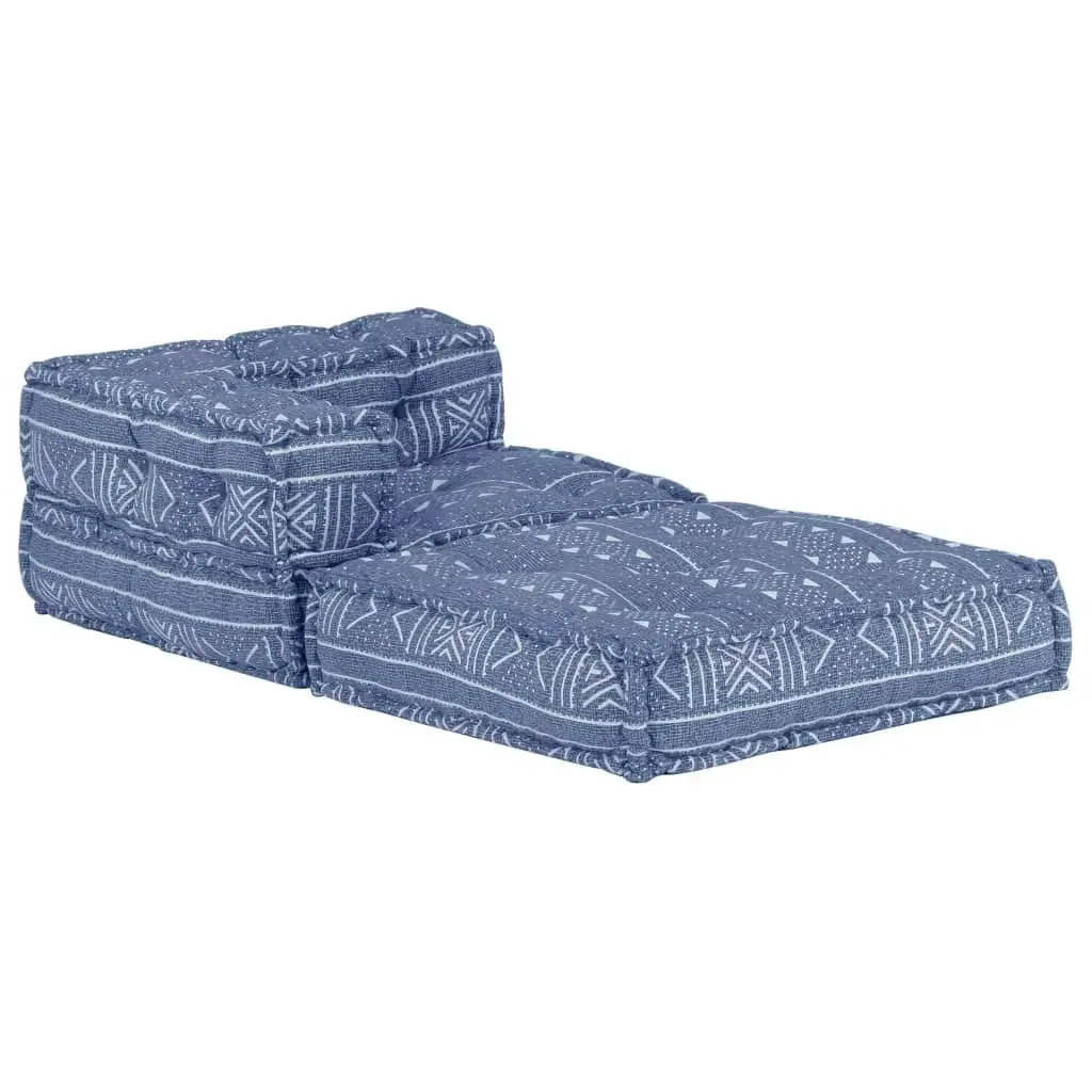 Modular Pouffe Indigo Fabric 287701