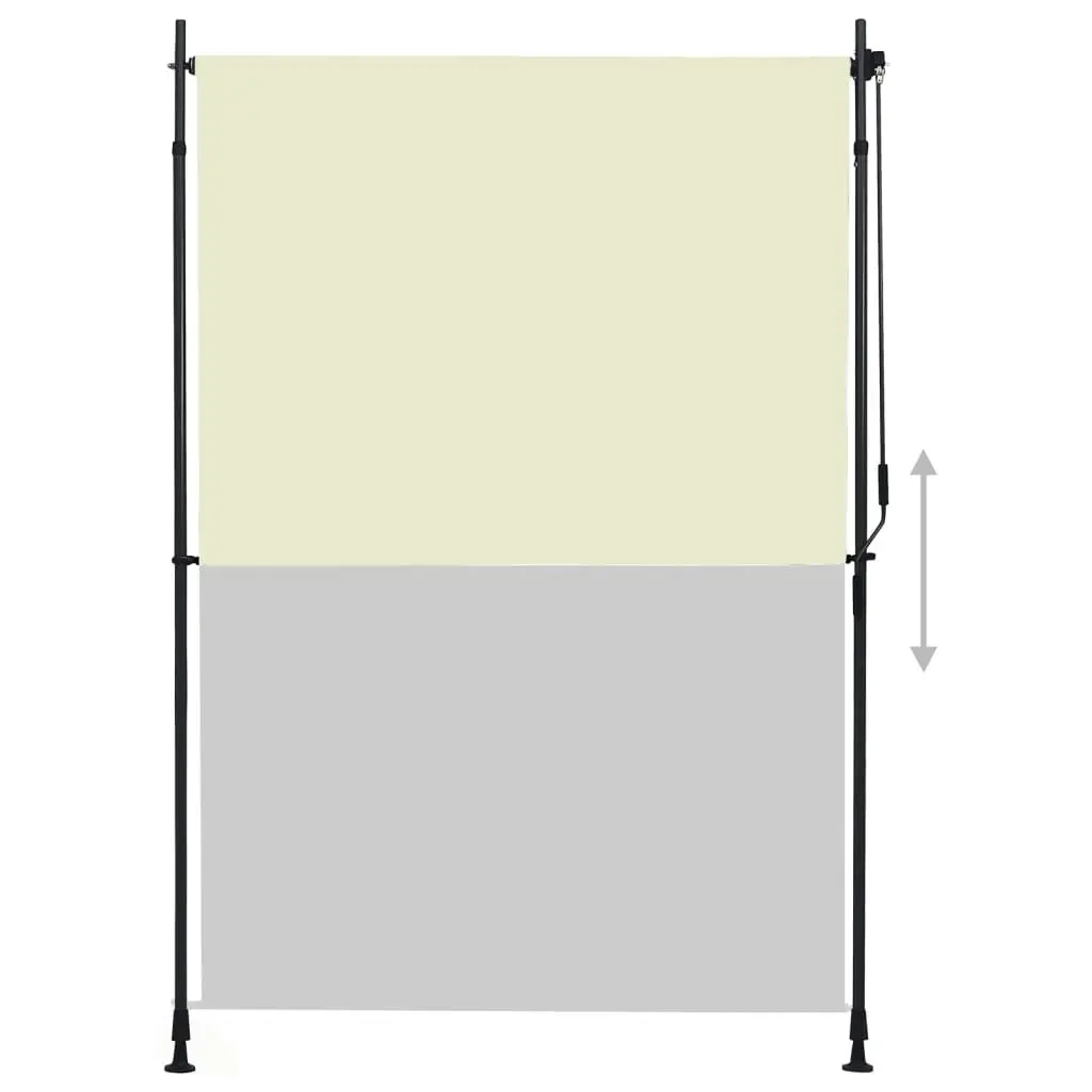 Outdoor Roller Blind 150x270 cm Cream 145941