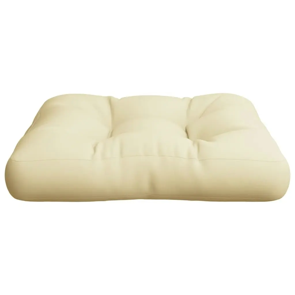 Pallet Cushion Cream 50x50x12 cm Fabric 314369