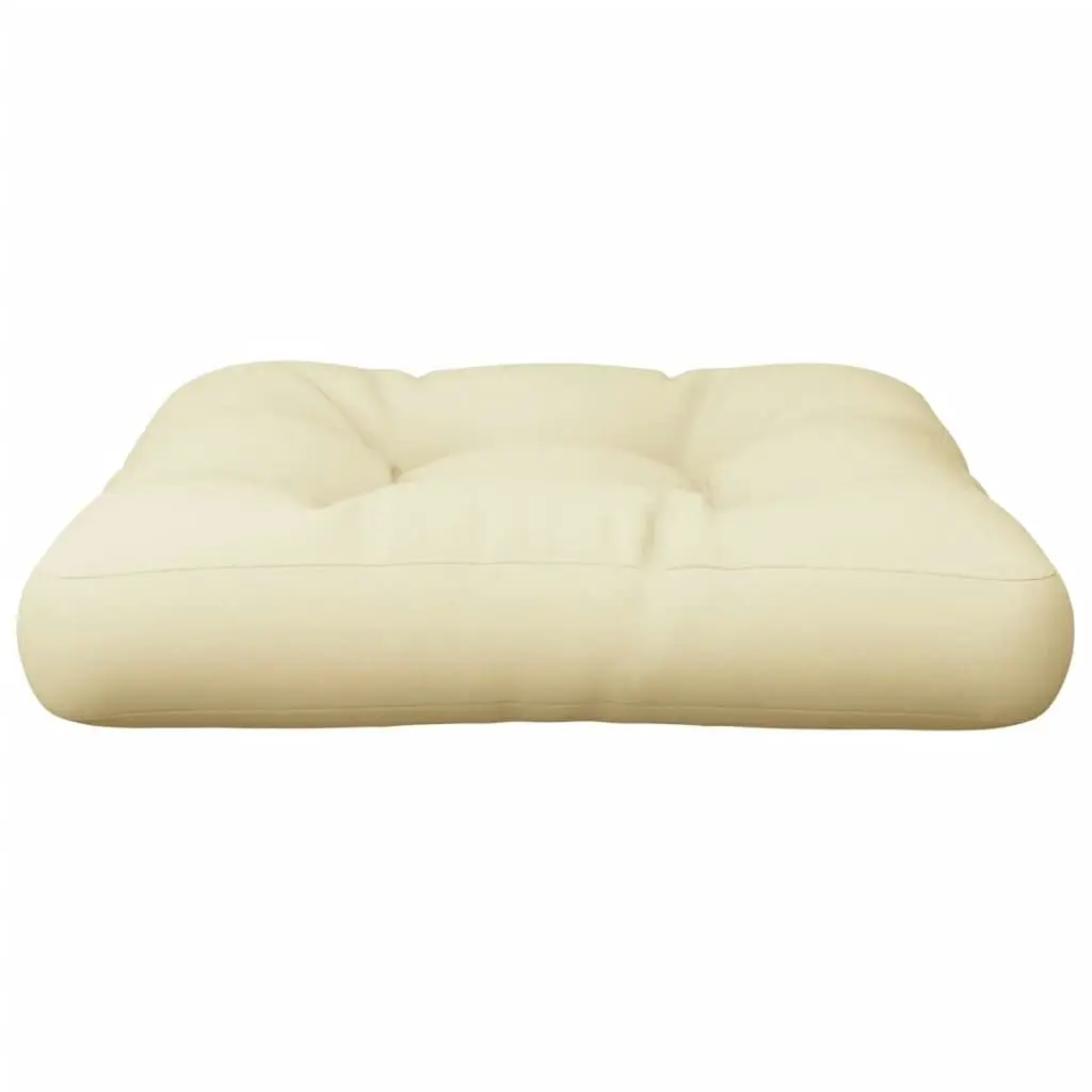 Pallet Cushion Cream 50x50x12 cm Fabric 314369