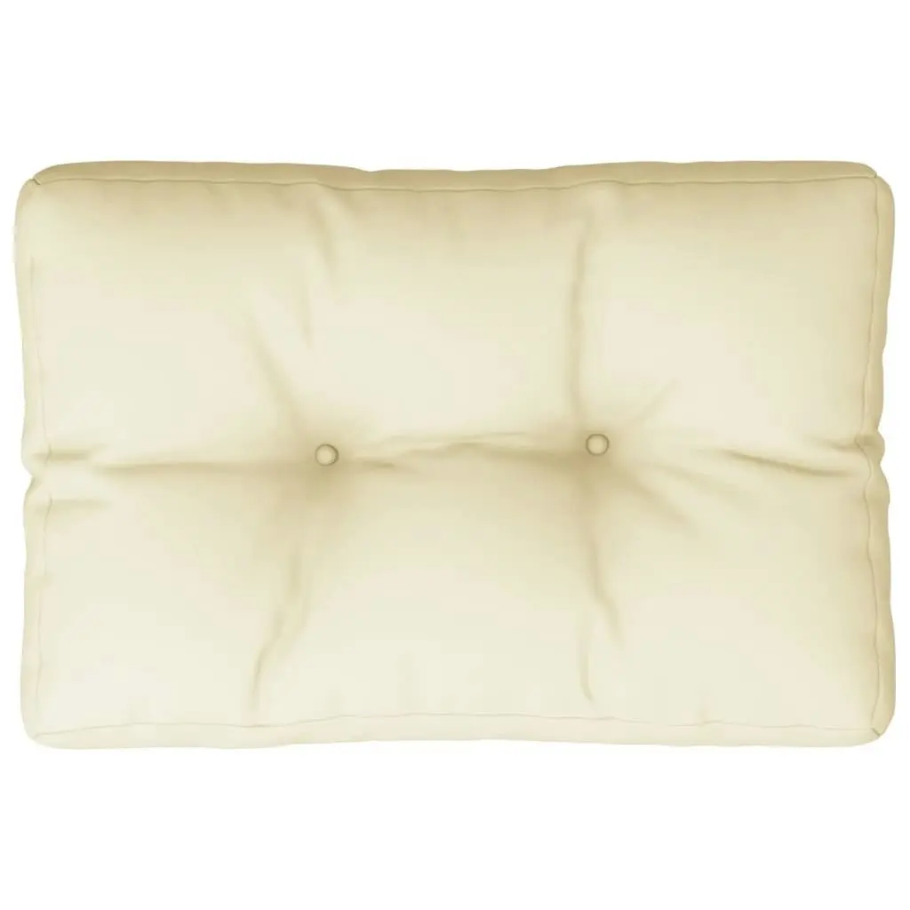 Pallet Cushion Cream 60x40x12 cm Fabric 314439