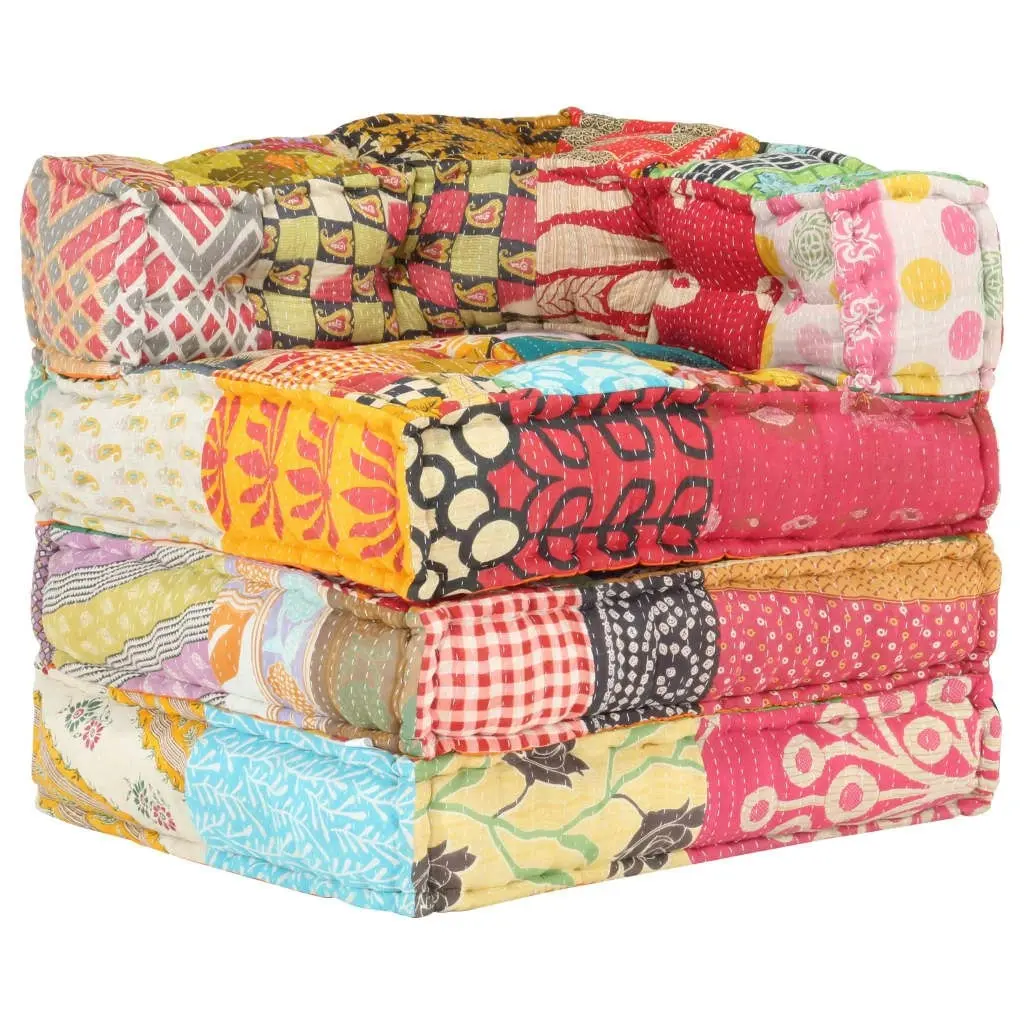 Modular Pouffe Patchwork Fabric 287697