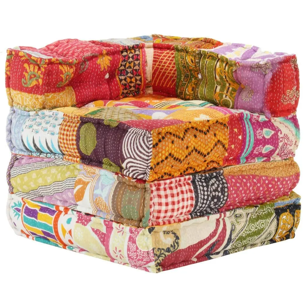 Modular Pouffe Patchwork Fabric 287697