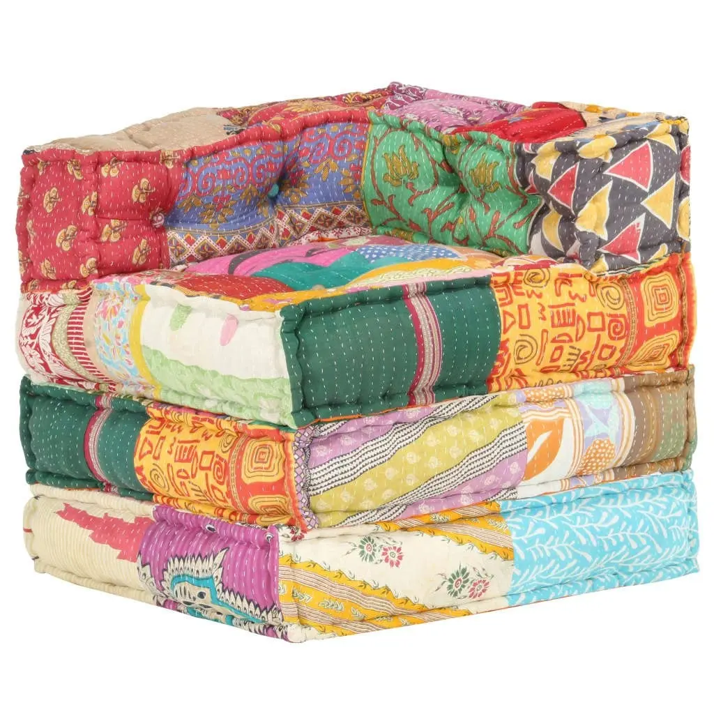 Modular Pouffe Patchwork Fabric 287697