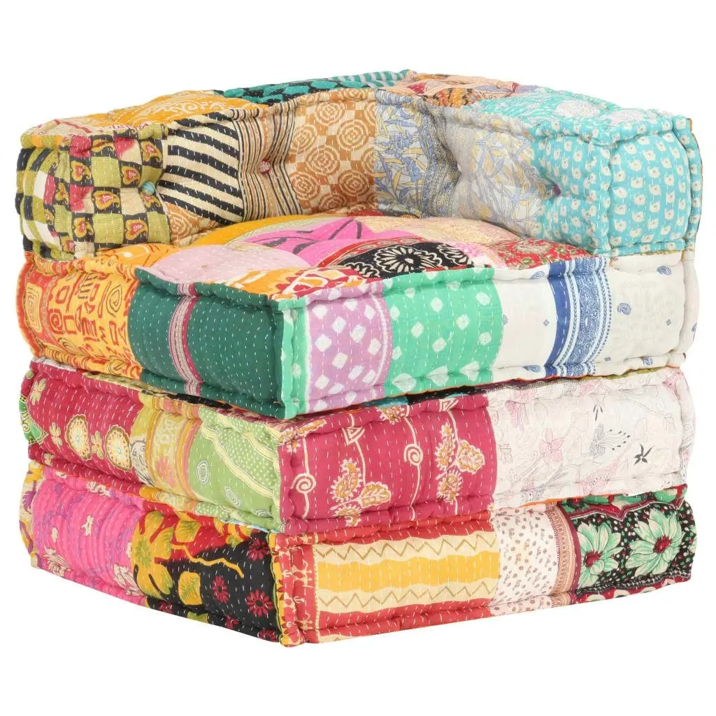 Modular Pouffe Patchwork Fabric 287697