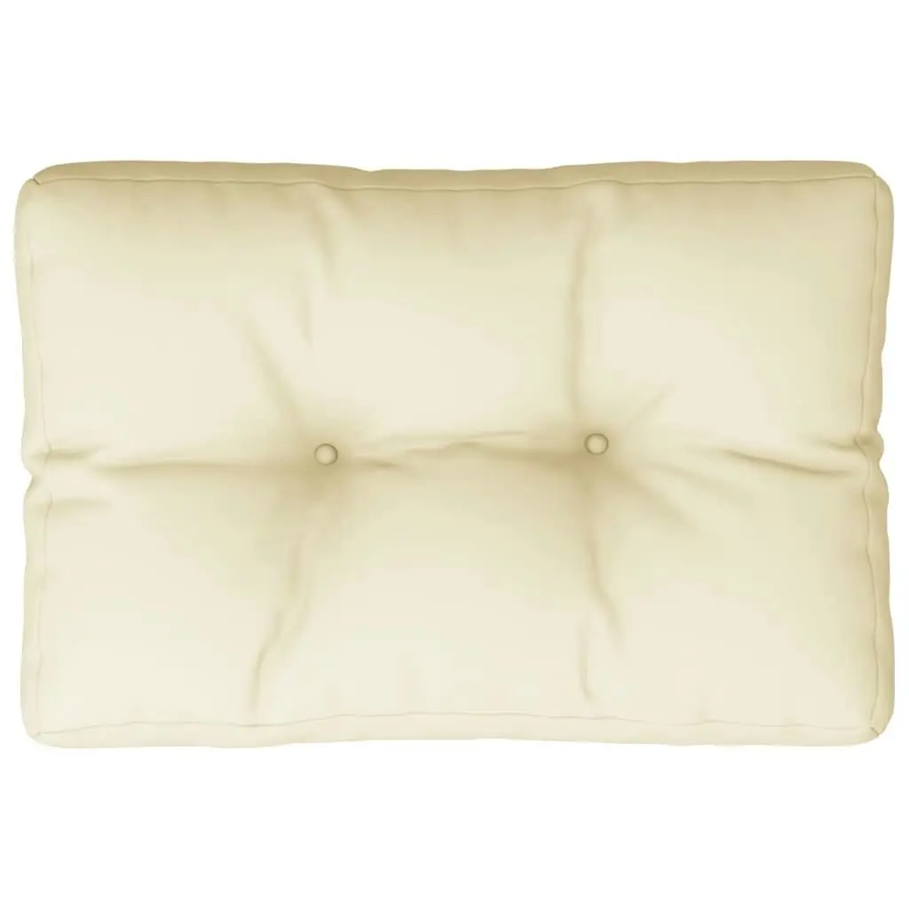 Pallet Cushion Cream 50x40x12 cm Fabric 314425