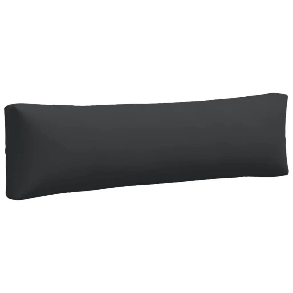 Pallet Cushions 2 pcs Black Fabric 314653