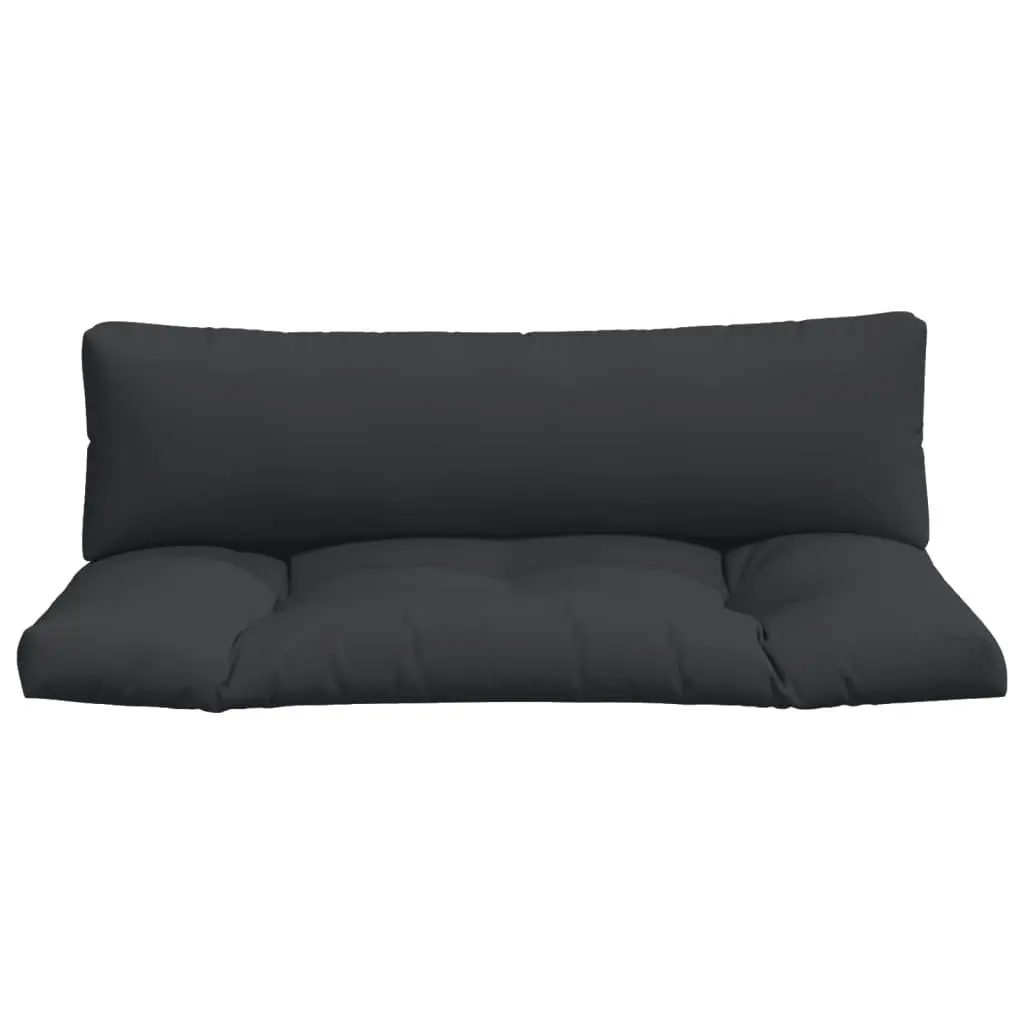 Pallet Cushions 2 pcs Black Fabric 314653