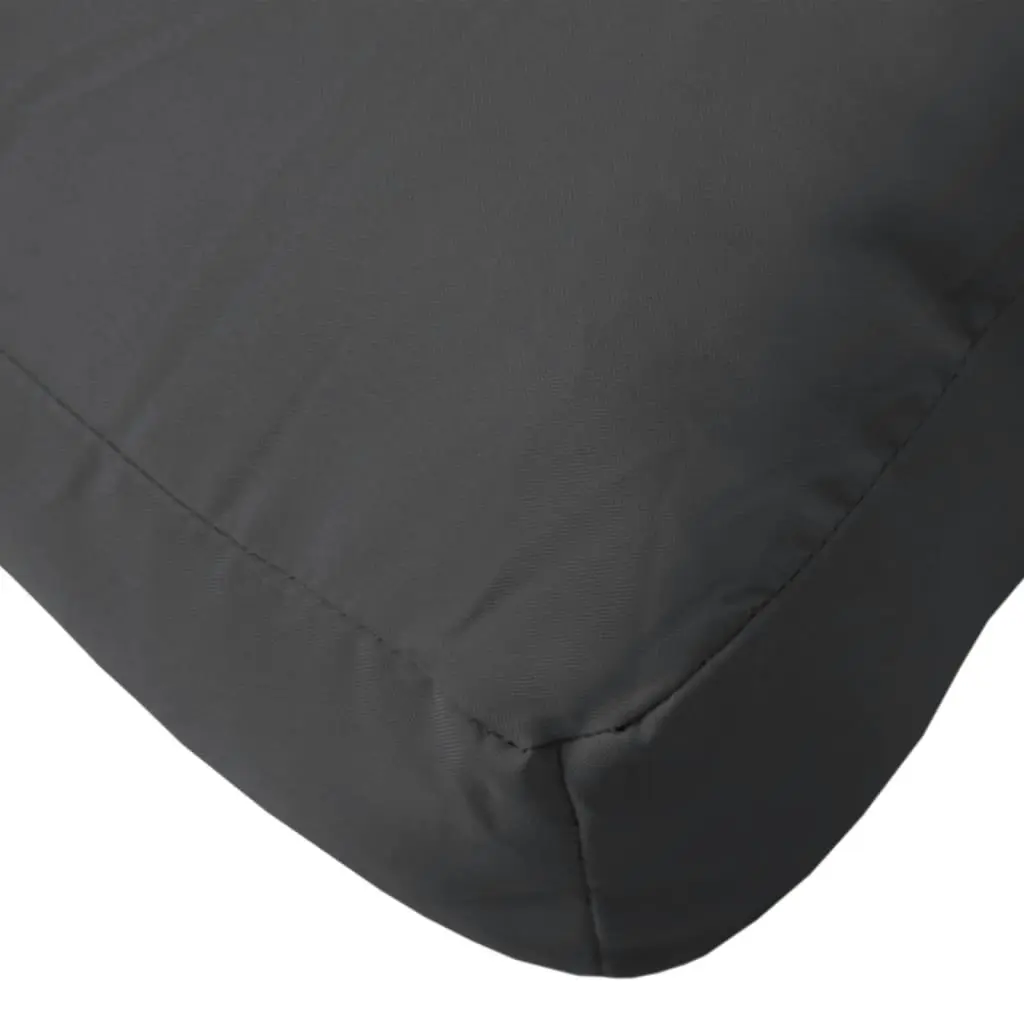 Pallet Cushions 2 pcs Black Fabric 314653